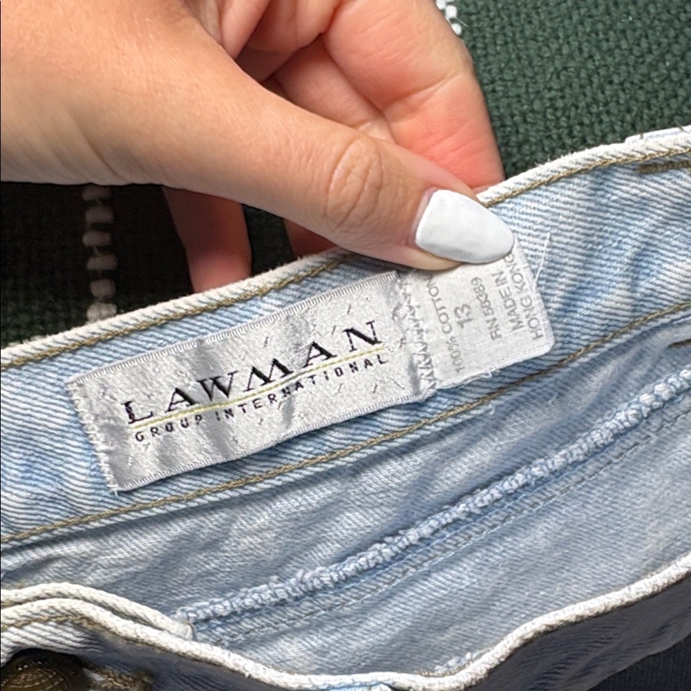VINTAGE Lawman Light Wash High Rise Cotton Women's Jeans size 13 - Picture 2 of 7